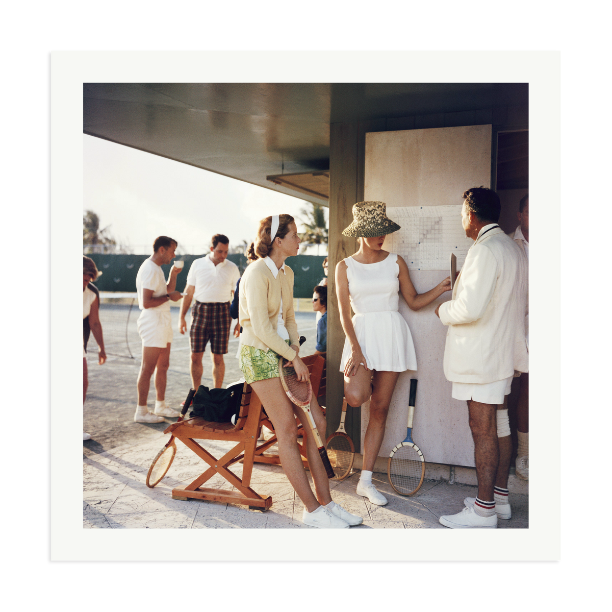 Slim Aarons 'Tennis in the Bahamas' Framed Print Print Only XXL