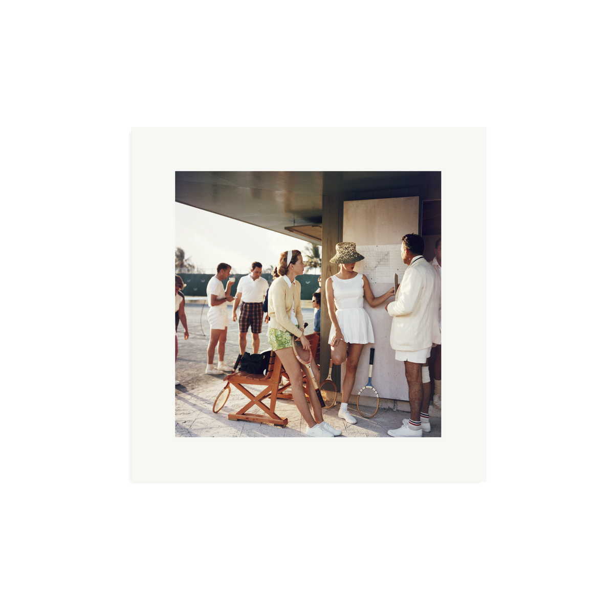 Slim Aarons 'Tennis in the Bahamas' Framed Print Print Only Medium