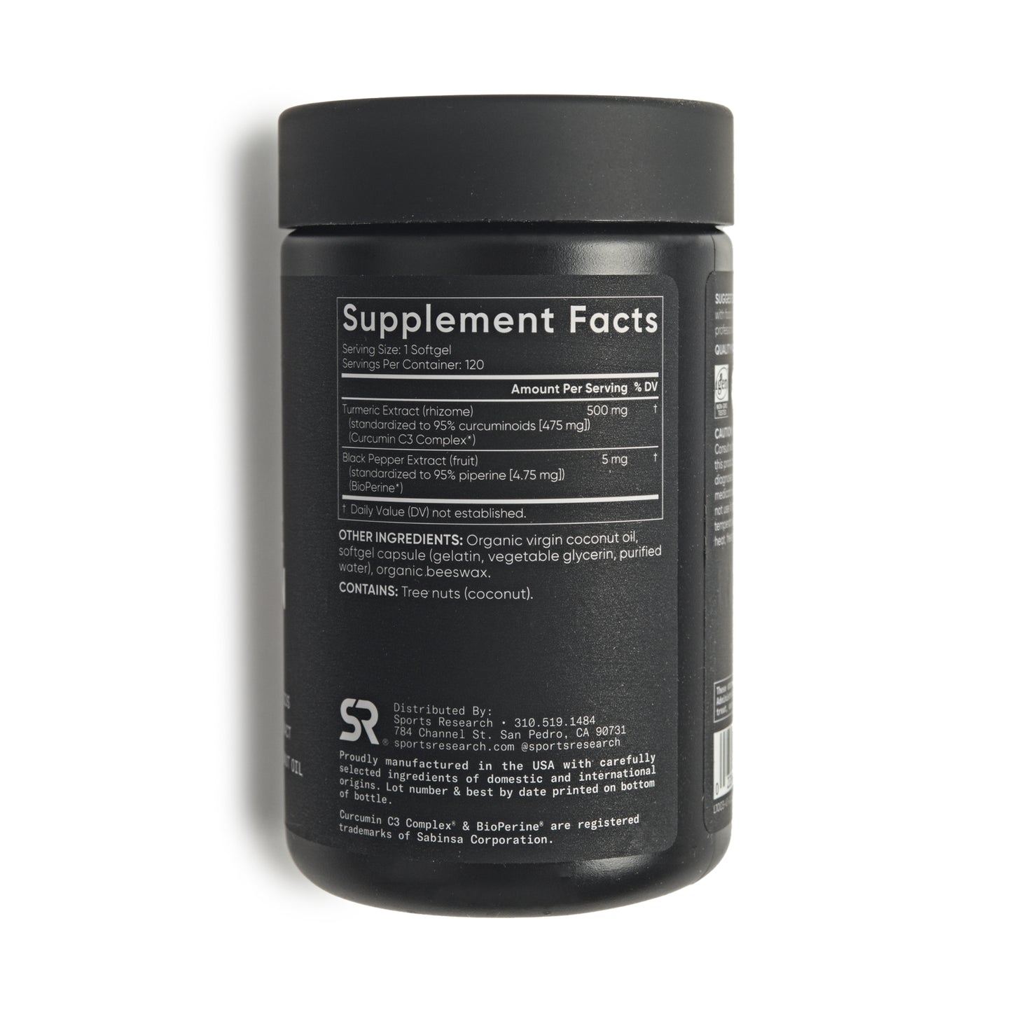 Sports Research Turmeric Curcumin C3 Complex