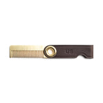 Standard Issue WWII Comb - Brass / Mahogany