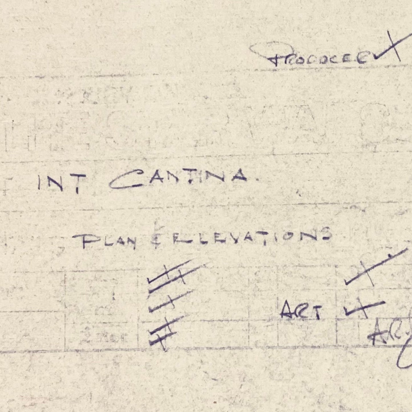 Star Wars Lucasfilm Original Mos Eisley Cantina Blueprint