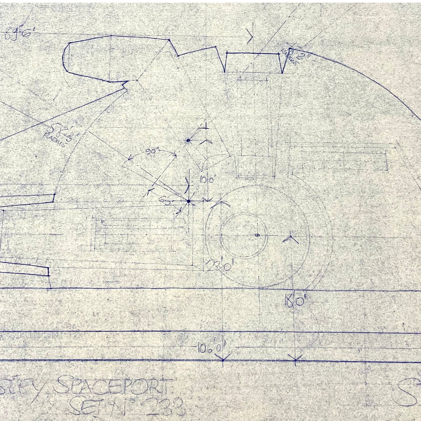 Star Wars Lucasfilm Original Mos Eisley Spaceport Blueprint