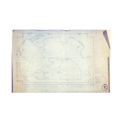 Star Wars Lucasfilm Original Mos Eisley Spaceport Blueprint