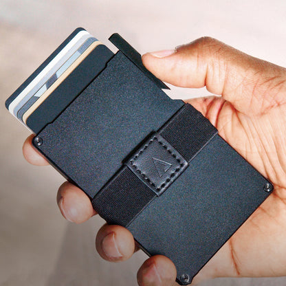 Statik Wallet Black Aluminum