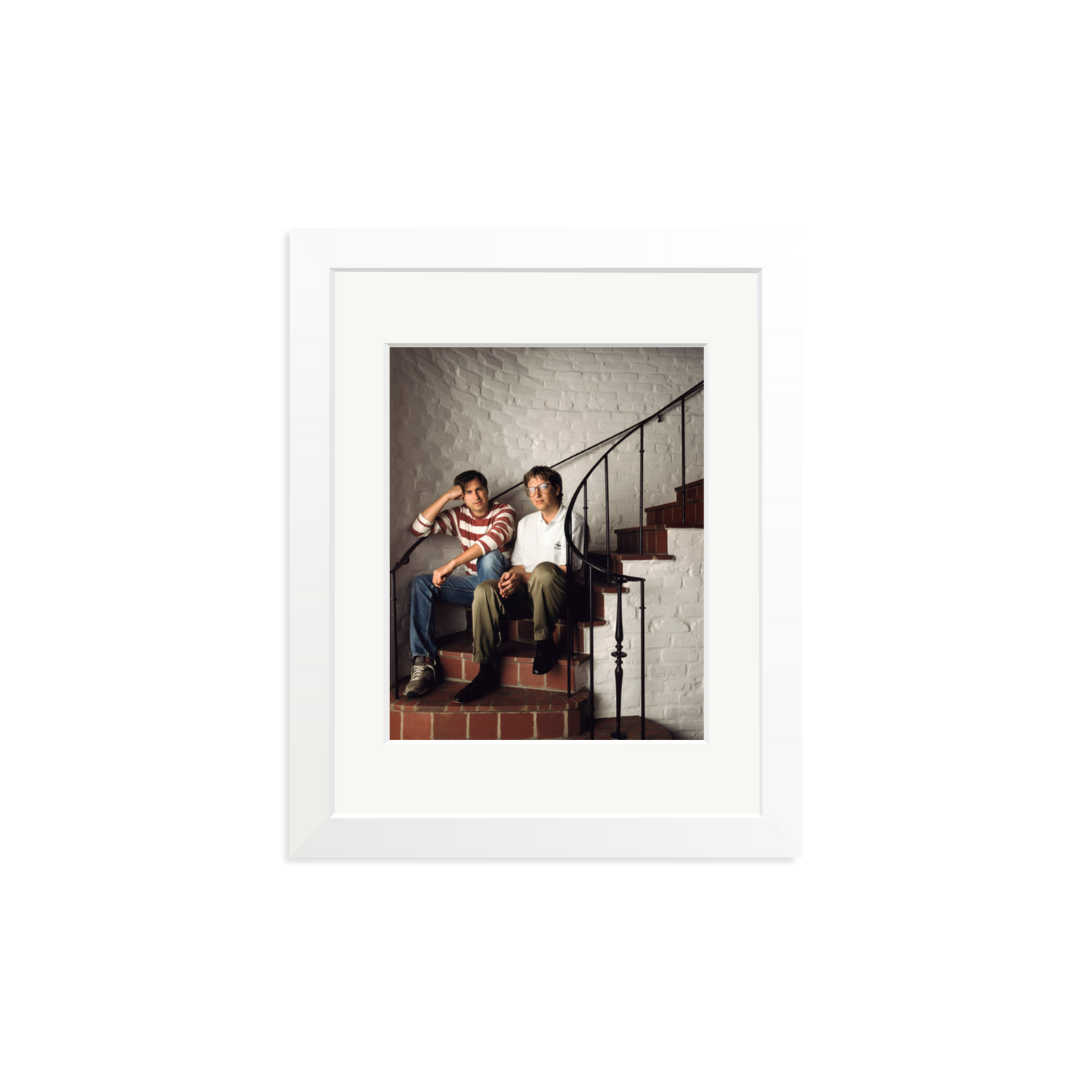 Steve Jobs & Bill Gates Framed Print