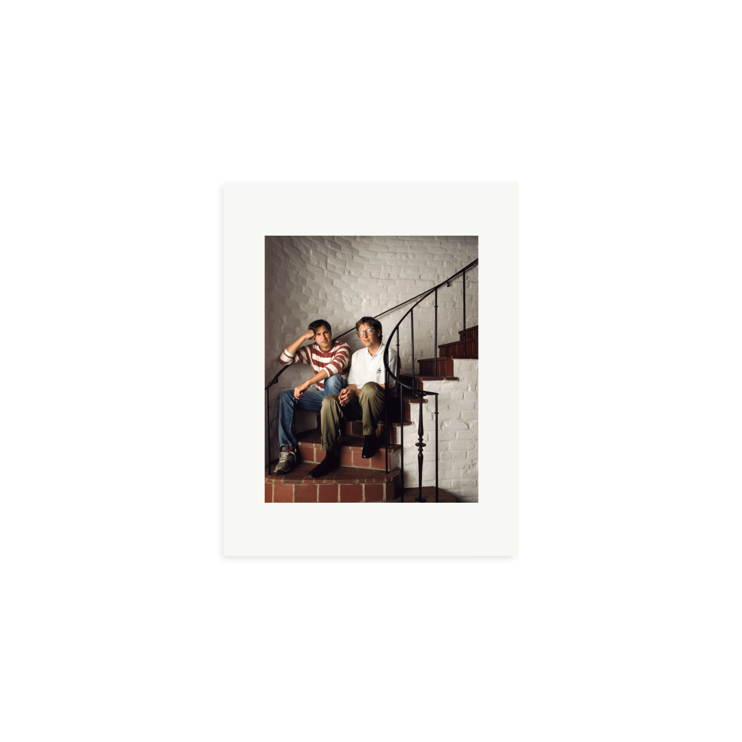 Steve Jobs & Bill Gates Framed Print