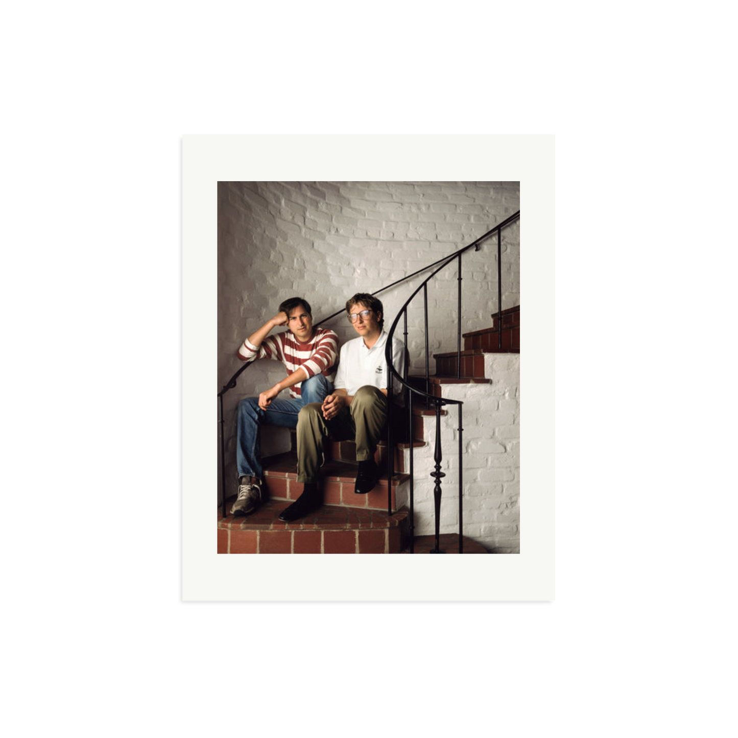 Steve Jobs & Bill Gates Framed Print