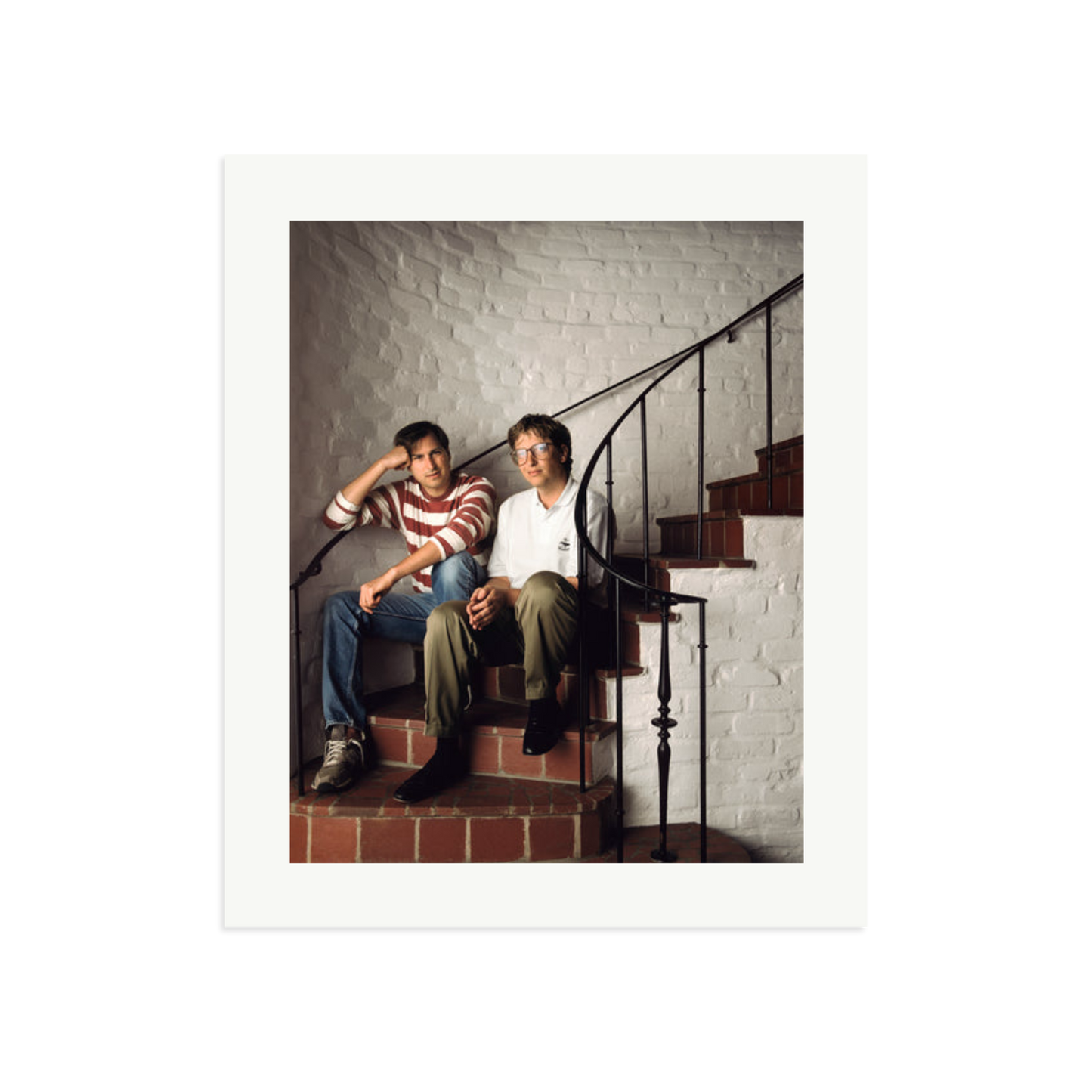 Steve Jobs & Bill Gates Framed Print