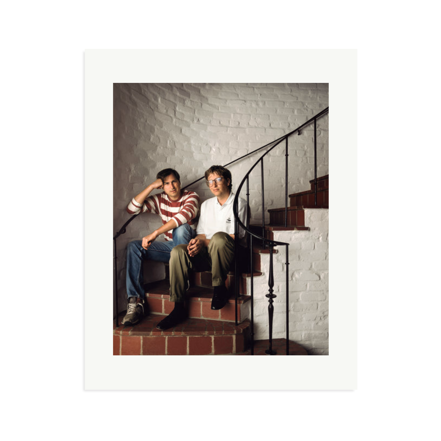 Steve Jobs & Bill Gates Framed Print