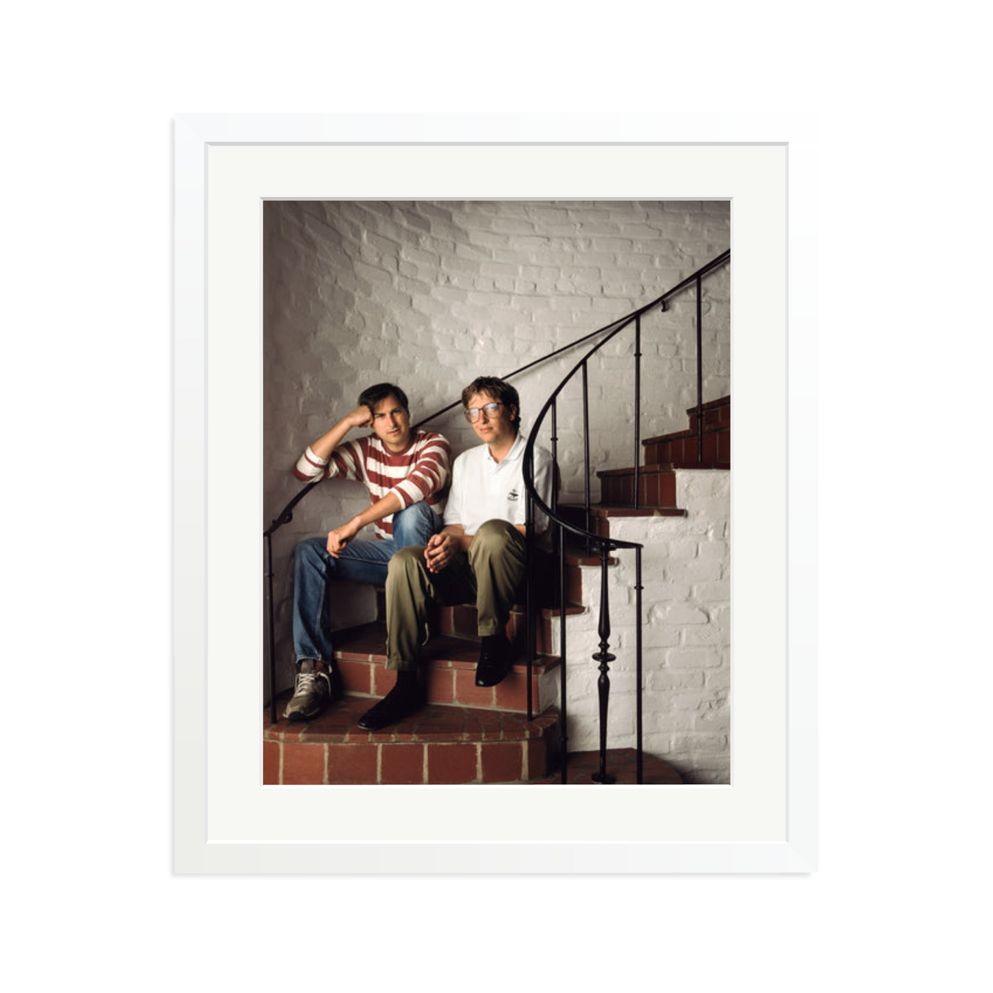 Steve Jobs & Bill Gates Framed Print
