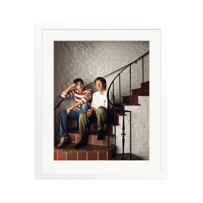 Steve Jobs & Bill Gates Framed Print