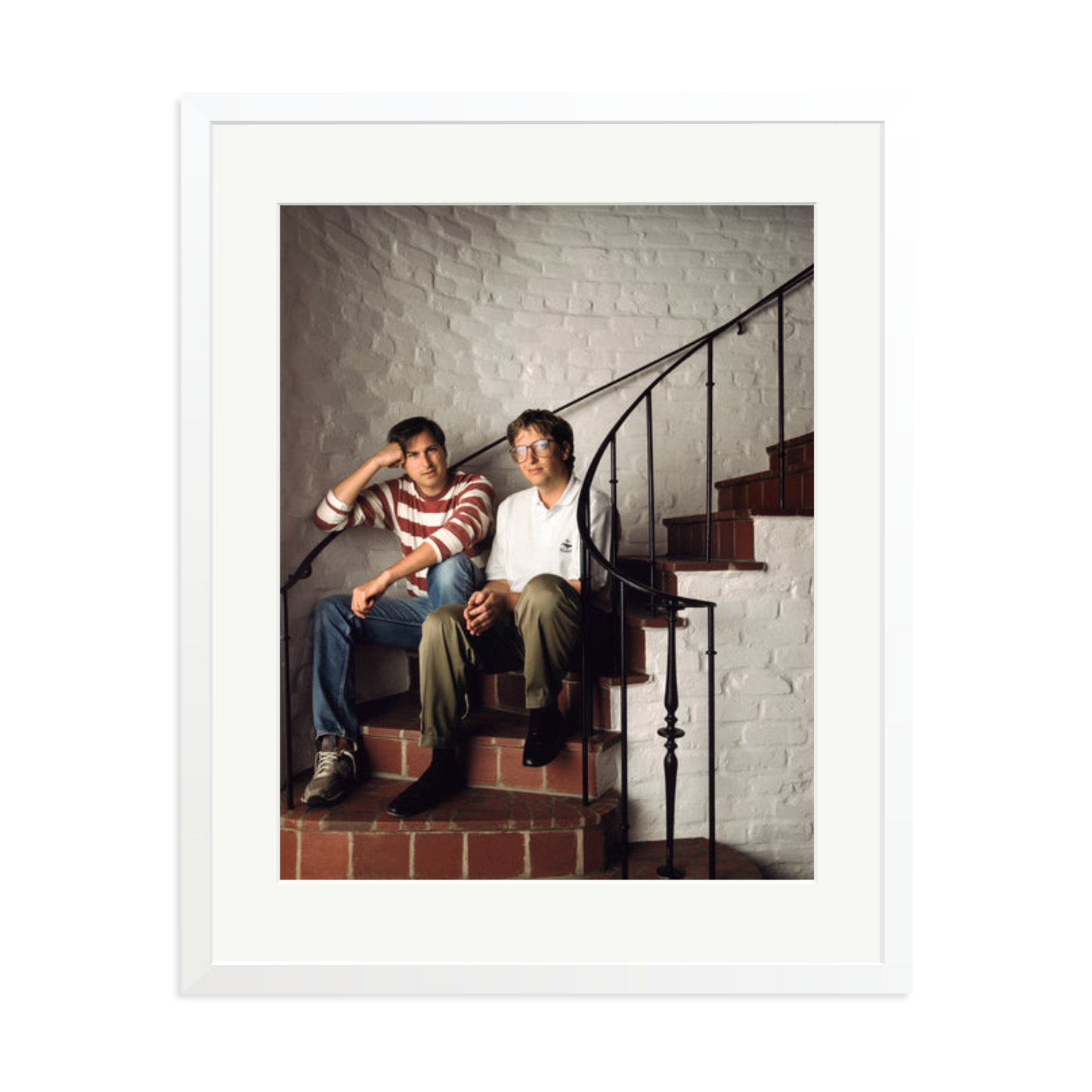 Steve Jobs & Bill Gates Framed Print