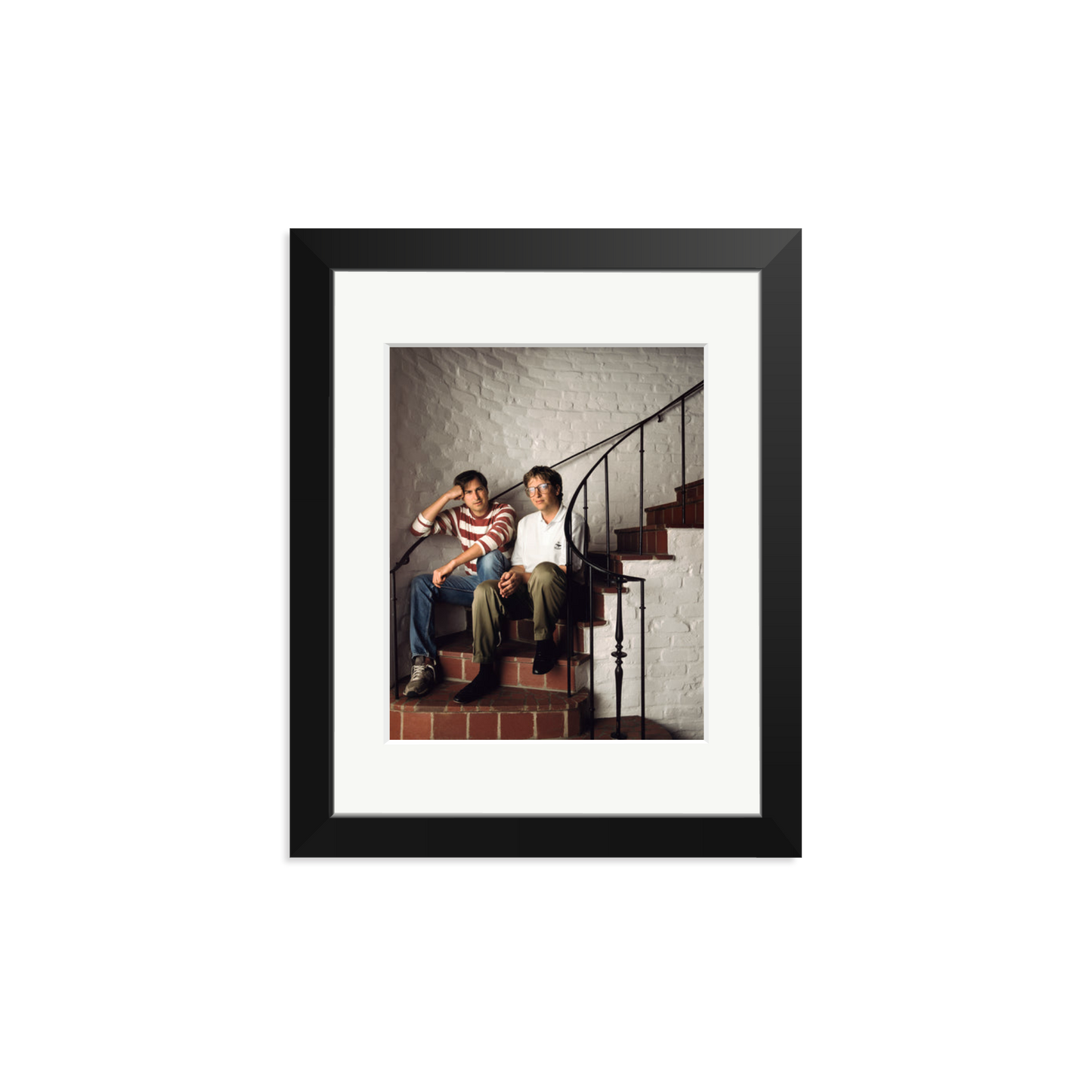 Steve Jobs & Bill Gates Framed Print