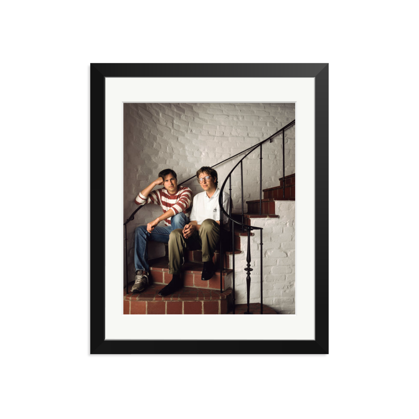 Steve Jobs & Bill Gates Framed Print
