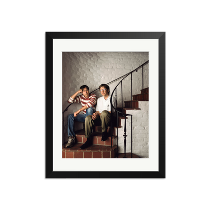 Steve Jobs & Bill Gates Framed Print