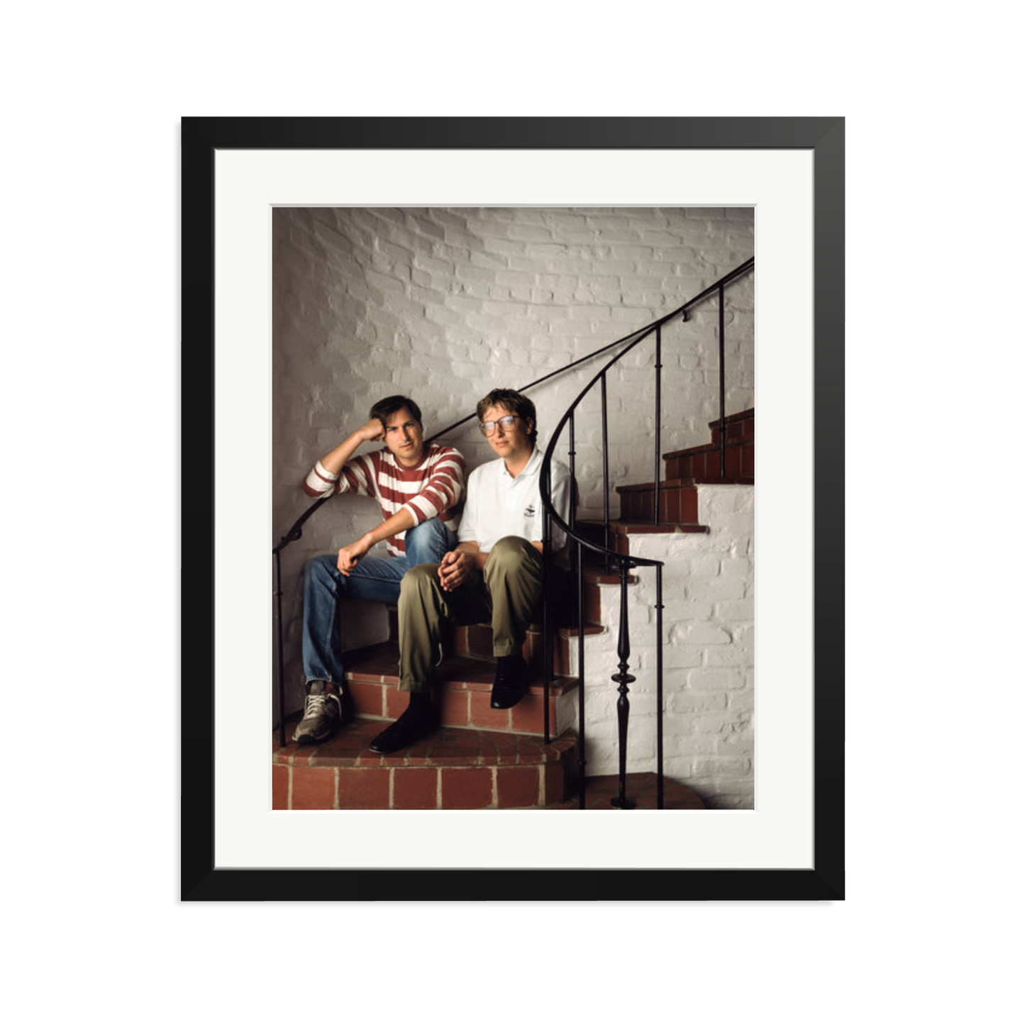 Steve Jobs & Bill Gates Framed Print