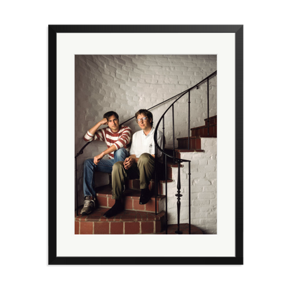 Steve Jobs & Bill Gates Framed Print