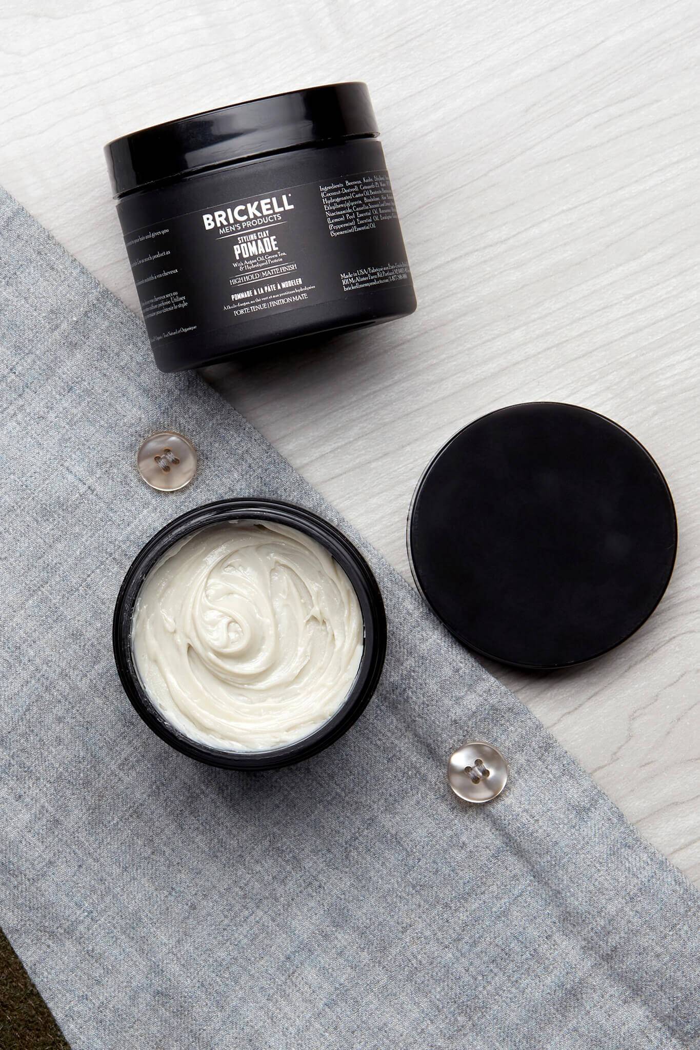 Brickell Styling Clay Pomade