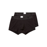 Sunspel Stretch Cotton Trunks Twinpack - Black