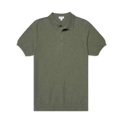 Sunspel Knit Polo Shirt