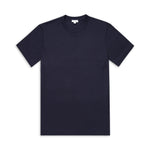 Sunspel Relaxed Fit Heavyweight T-Shirt - Navy