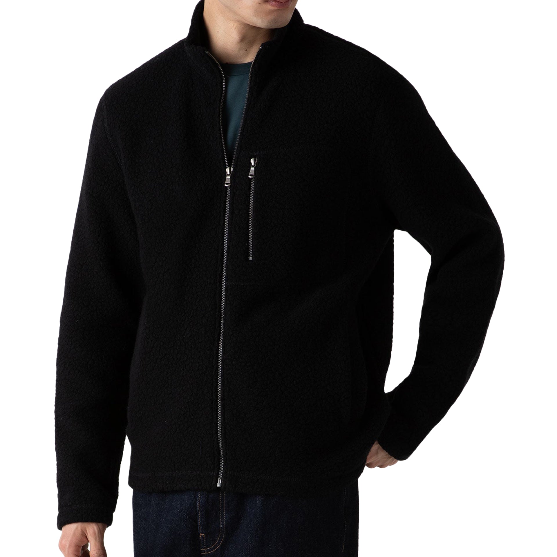 Sunspel Wool Fleece Jacket | Uncrate Supply