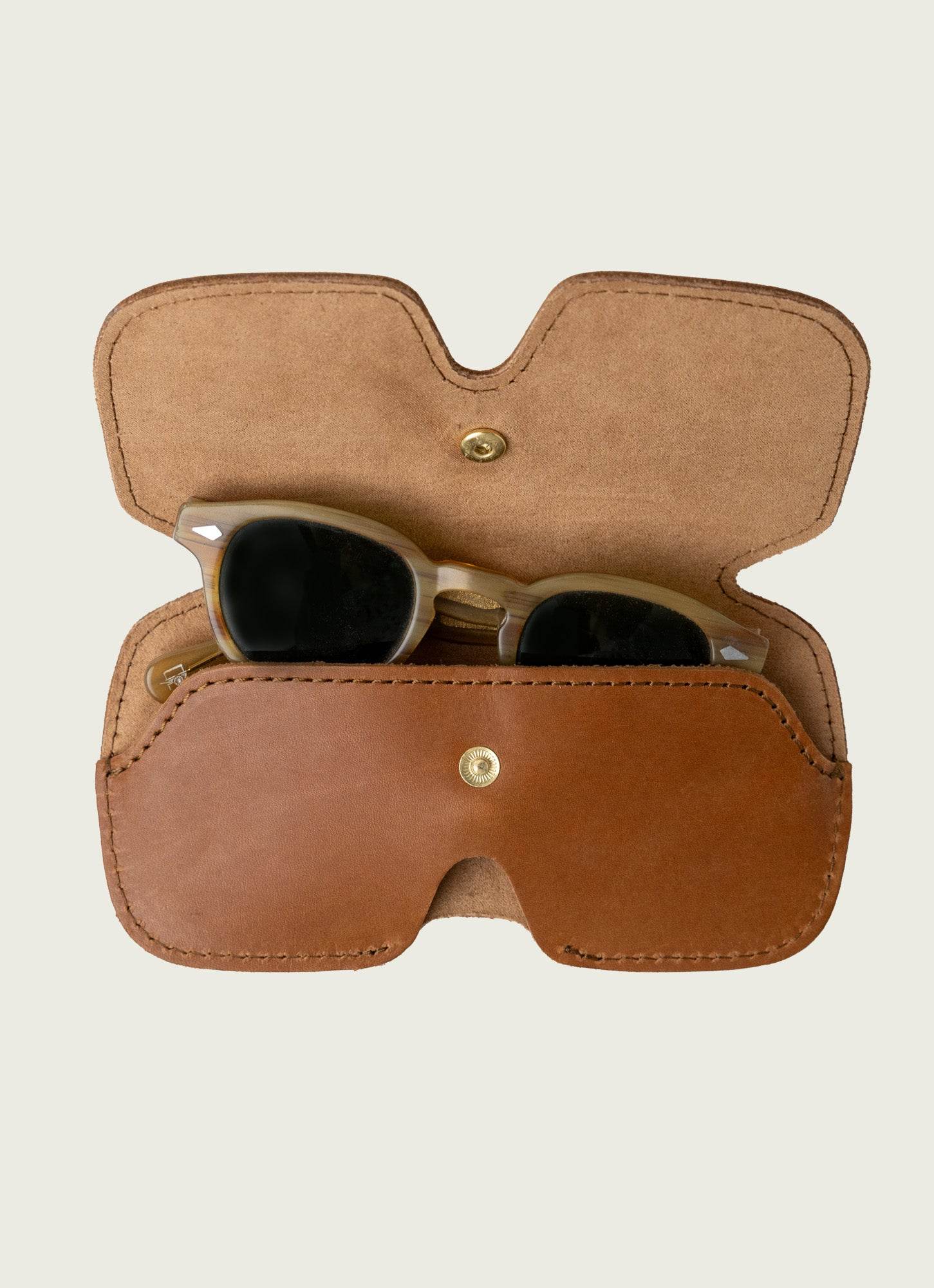 WP Standard Leather Sunglasses Case Tan