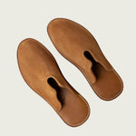 Mr. Grumpy Leather Slippers - Tan