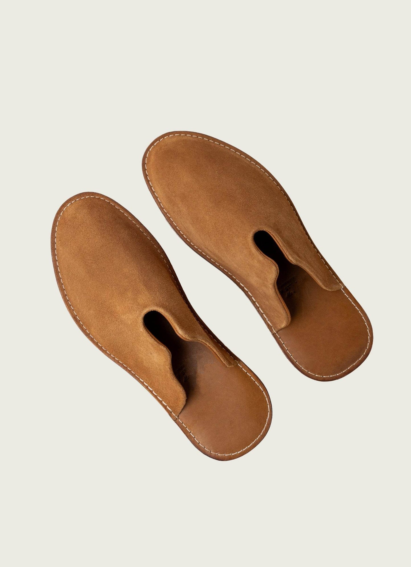 Mr. Grumpy Leather Slippers Tan