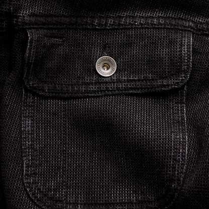 Taylor Stitch Black Indigo Waffle Long Haul Jacket