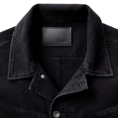 Taylor Stitch Black Indigo Waffle Long Haul Jacket