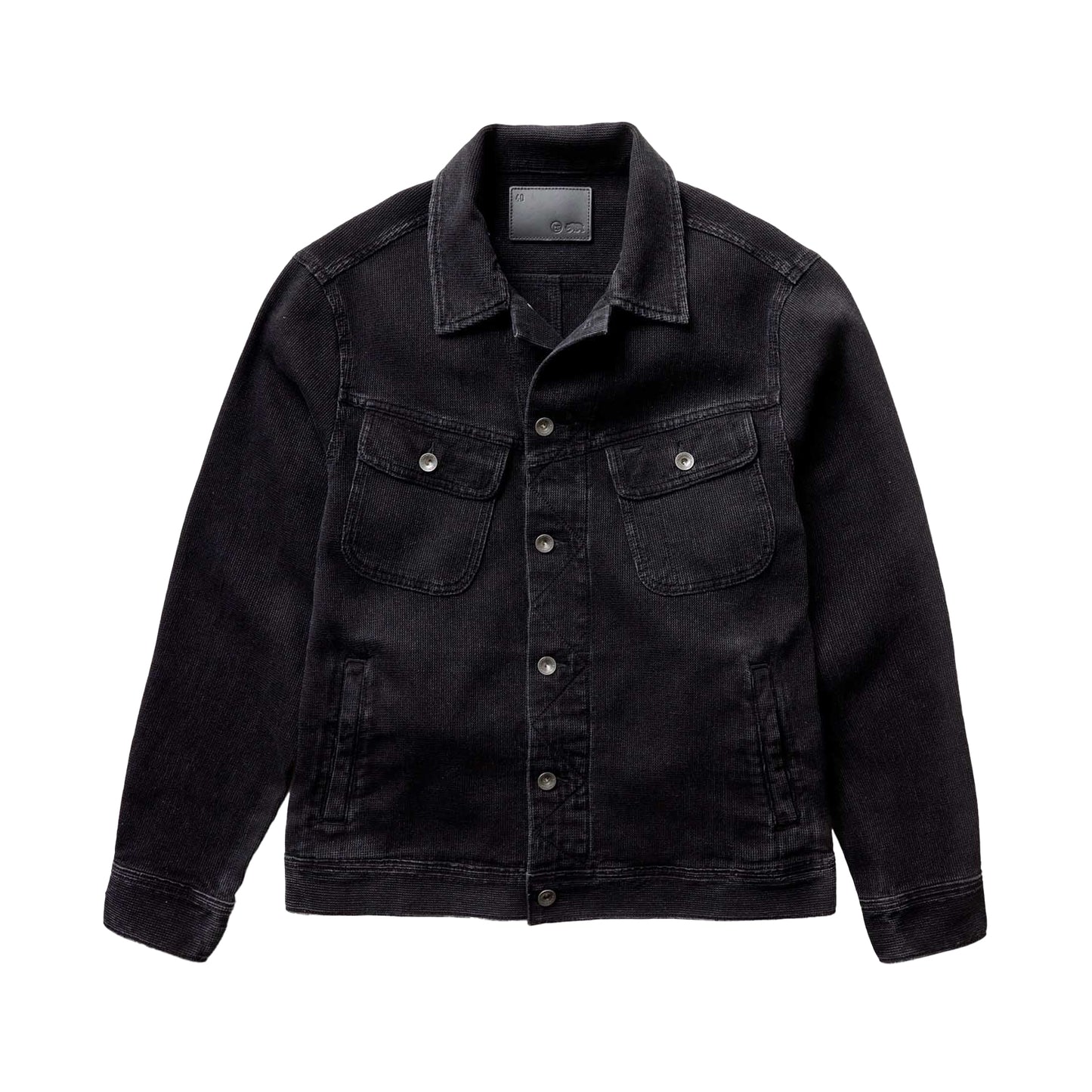 Taylor Stitch Black Indigo Waffle Long Haul Jacket