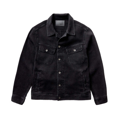 Taylor Stitch Black Indigo Waffle Long Haul Jacket