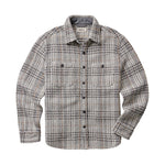 Taylor Stich Cutter Overshirt - Stone Plaid