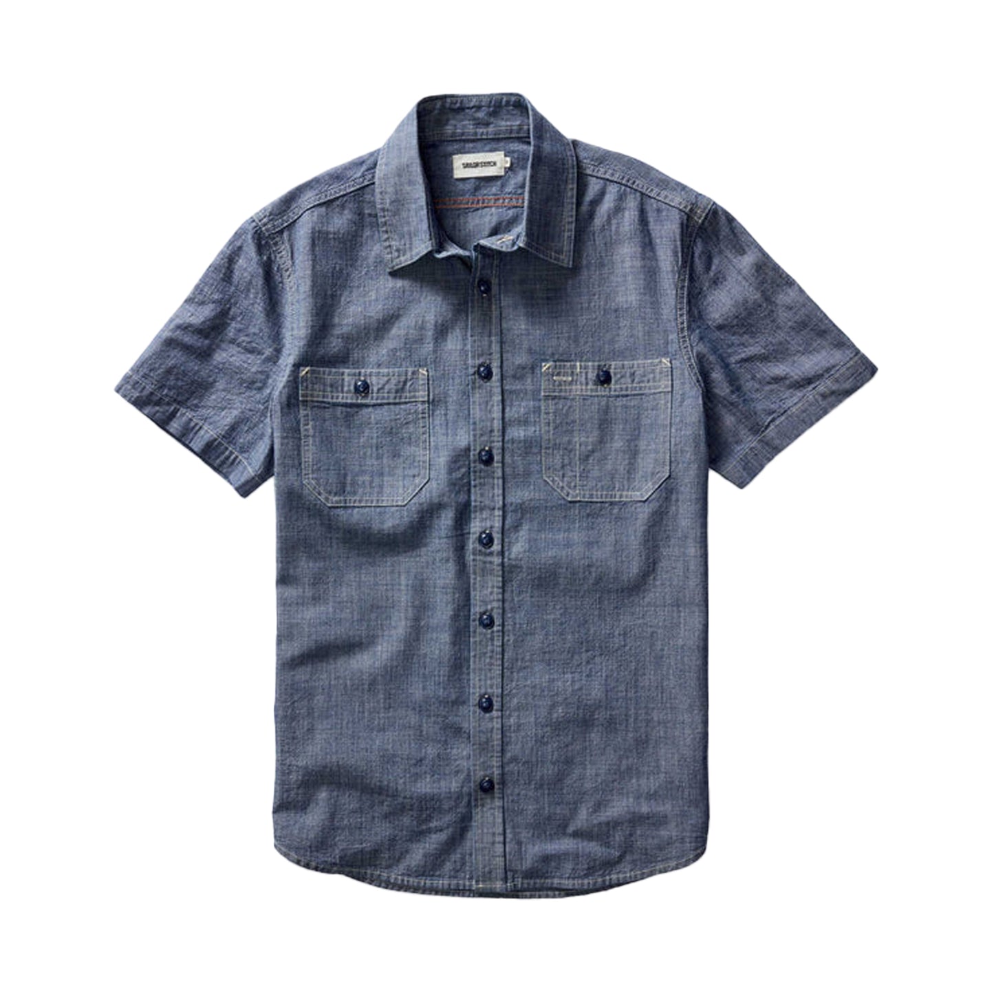 Taylor Stitch Short Sleeve Chambray Utility Shirt