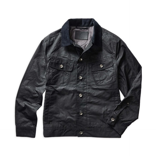 Taylor Stitch Coal Waxed Long Haul Jacket