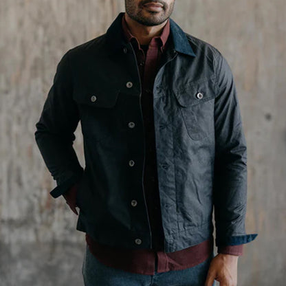 Taylor Stitch Coal Waxed Long Haul Jacket