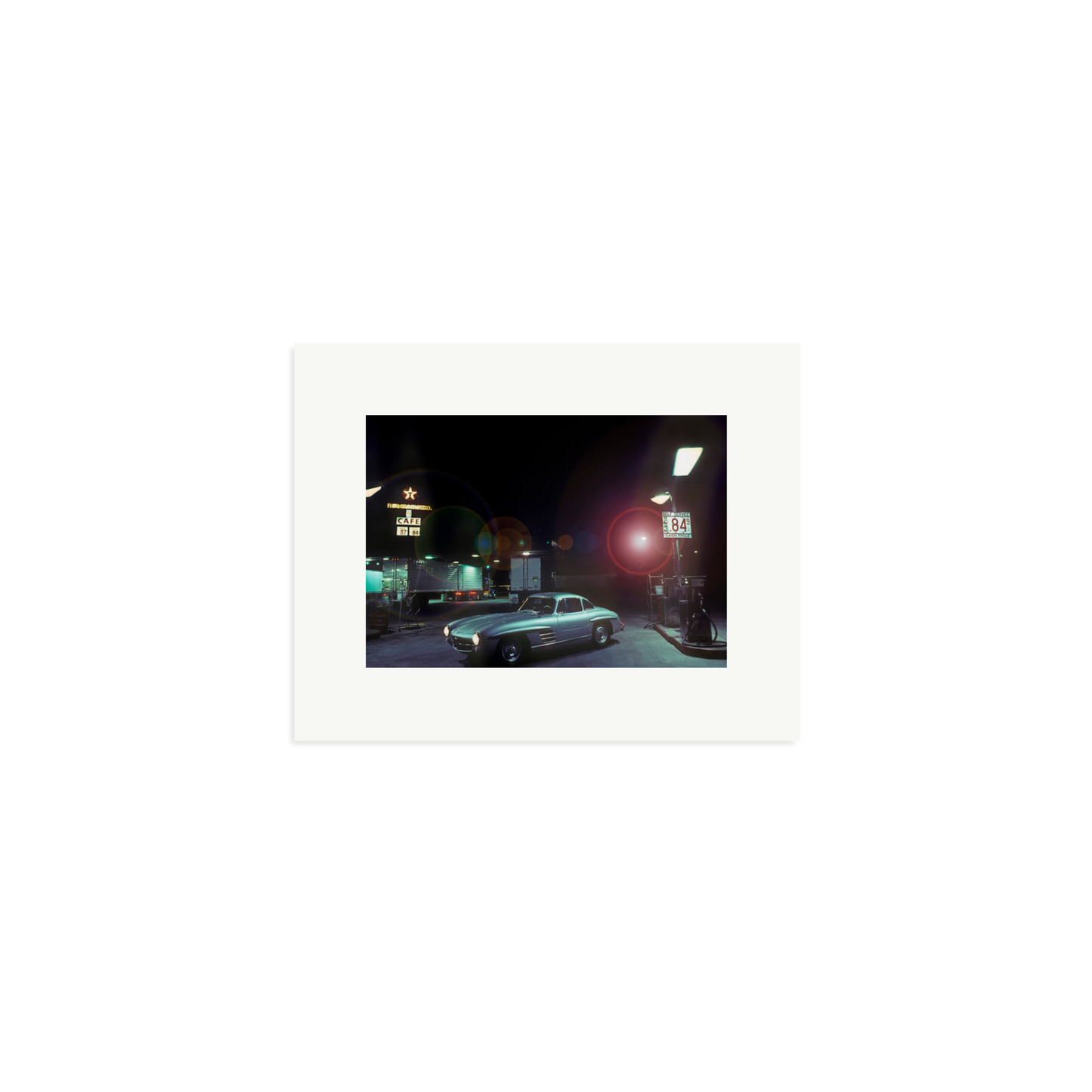 The Gas Station Framed Print Print Only Small