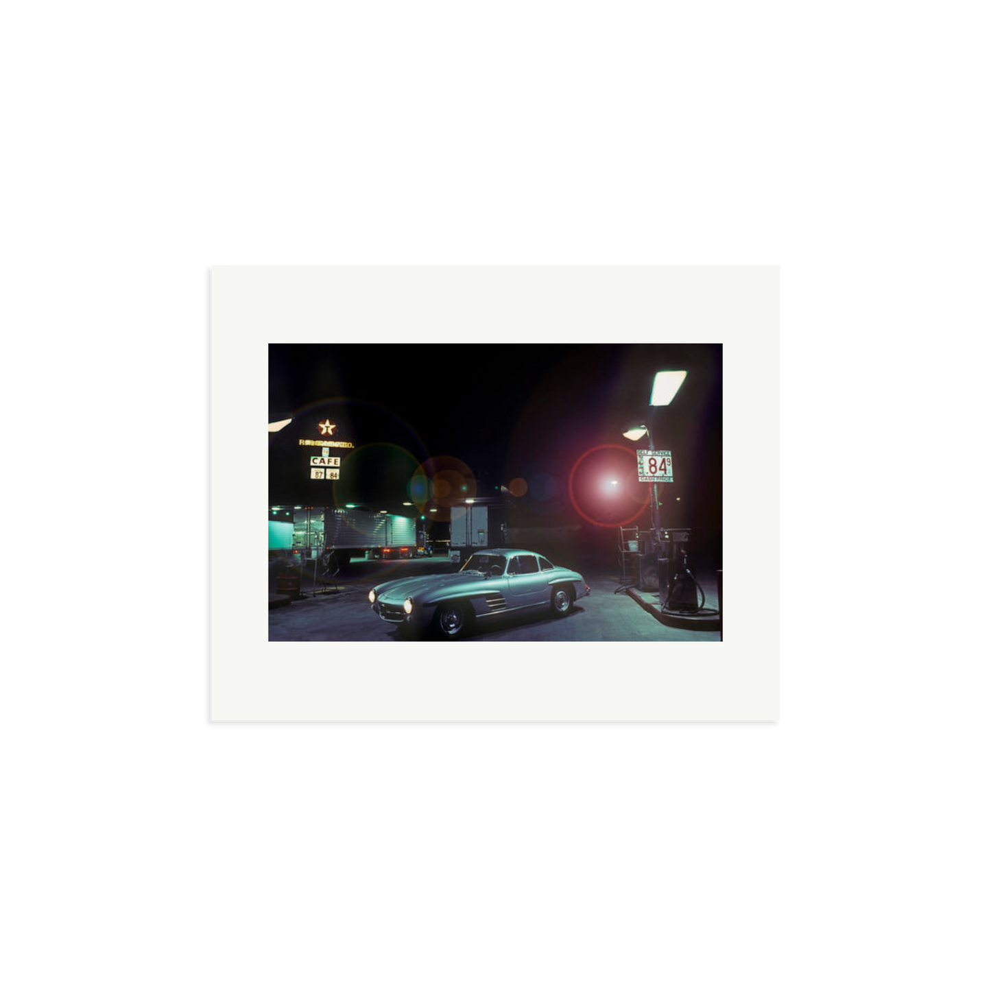 The Gas Station Framed Print Print Only Medium