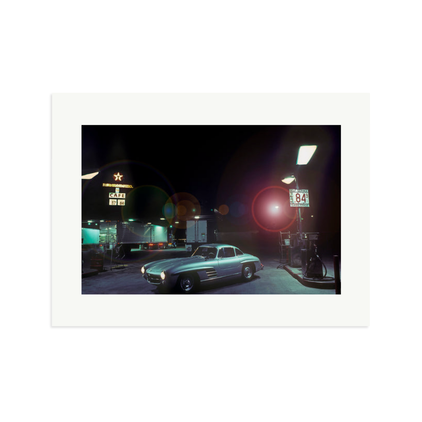 The Gas Station Framed Print Print Only XL