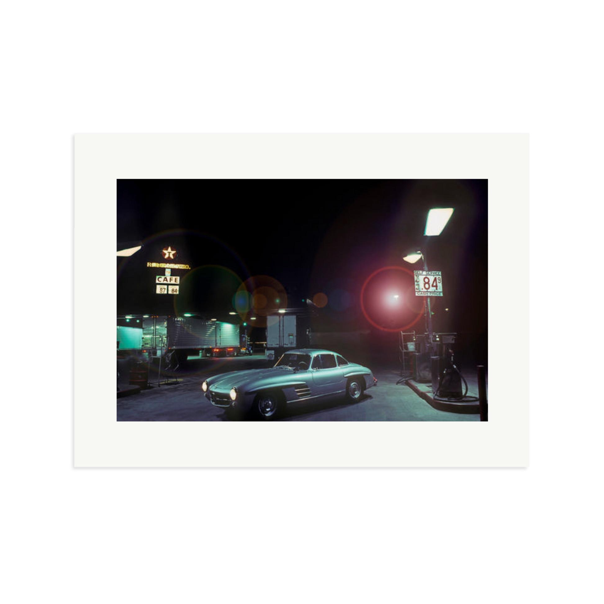 The Gas Station Framed Print Print Only XL