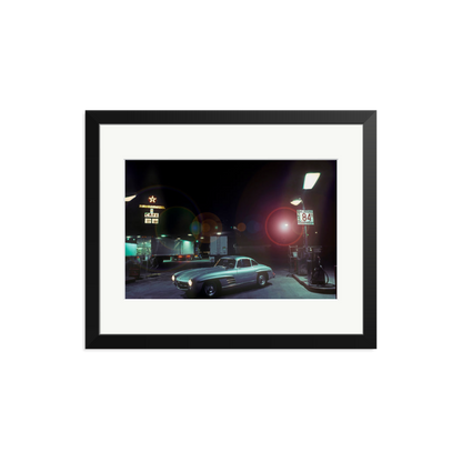 The Gas Station Framed Print