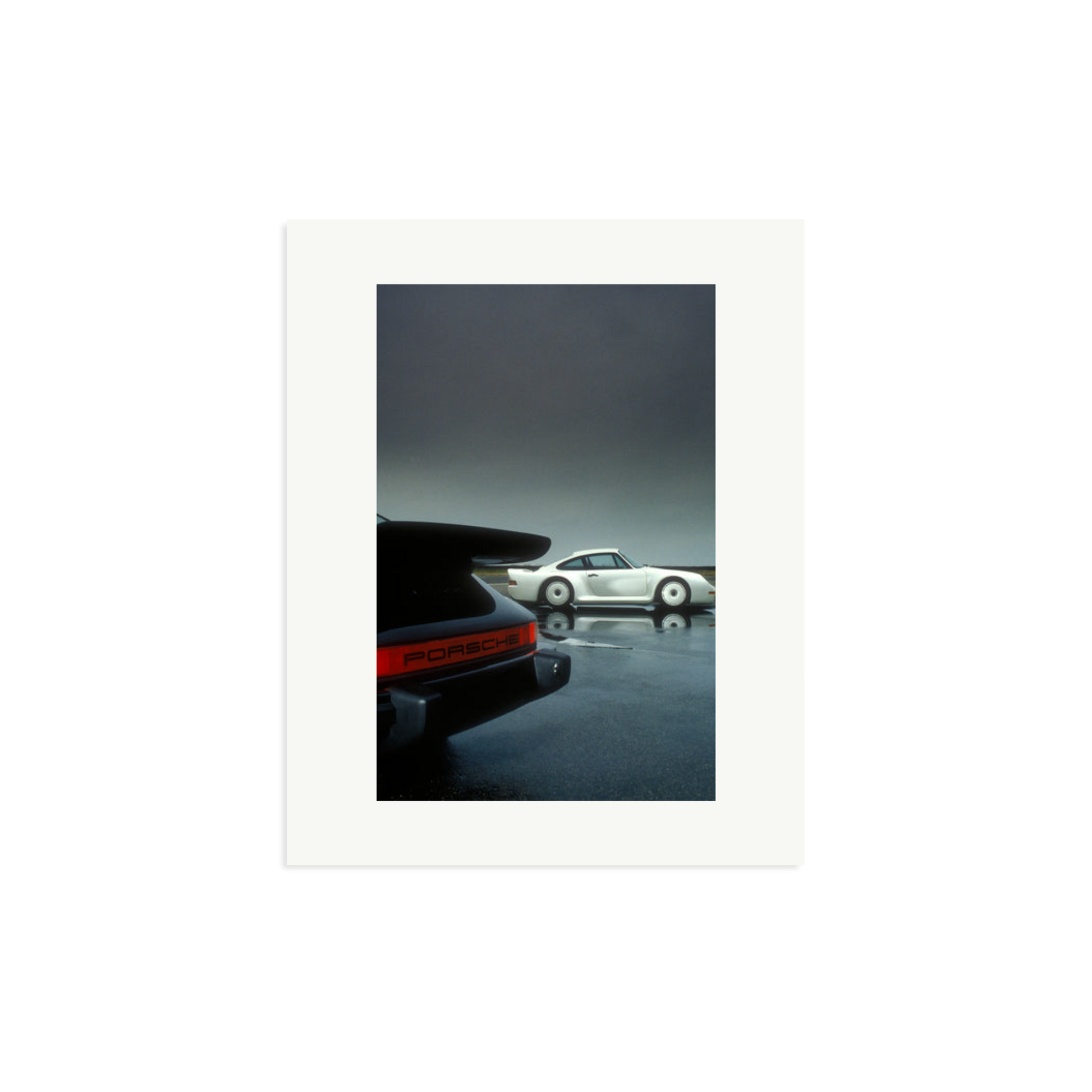 Porsche Test Track Framed Print Print Only Medium