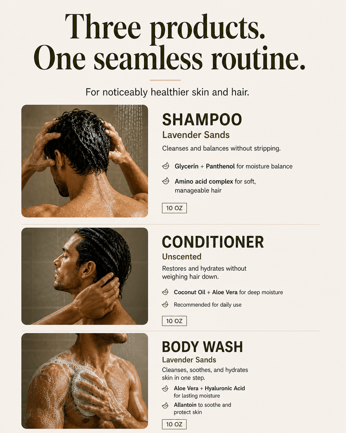 Hygiene Lab Ultimate Shower Trio