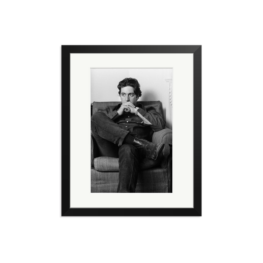 Thoughtful Al Pacino Framed Print Black Medium