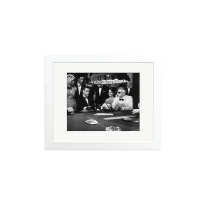Thunderball Gambling Framed Print White Small