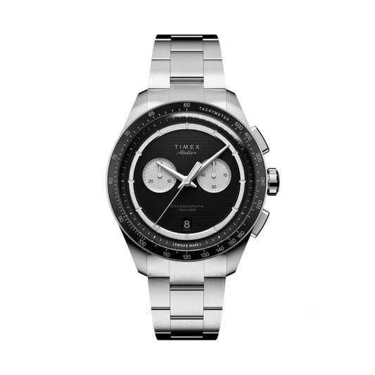 Timex Atelier M1q Chronograph Watch Stainless Bracelet