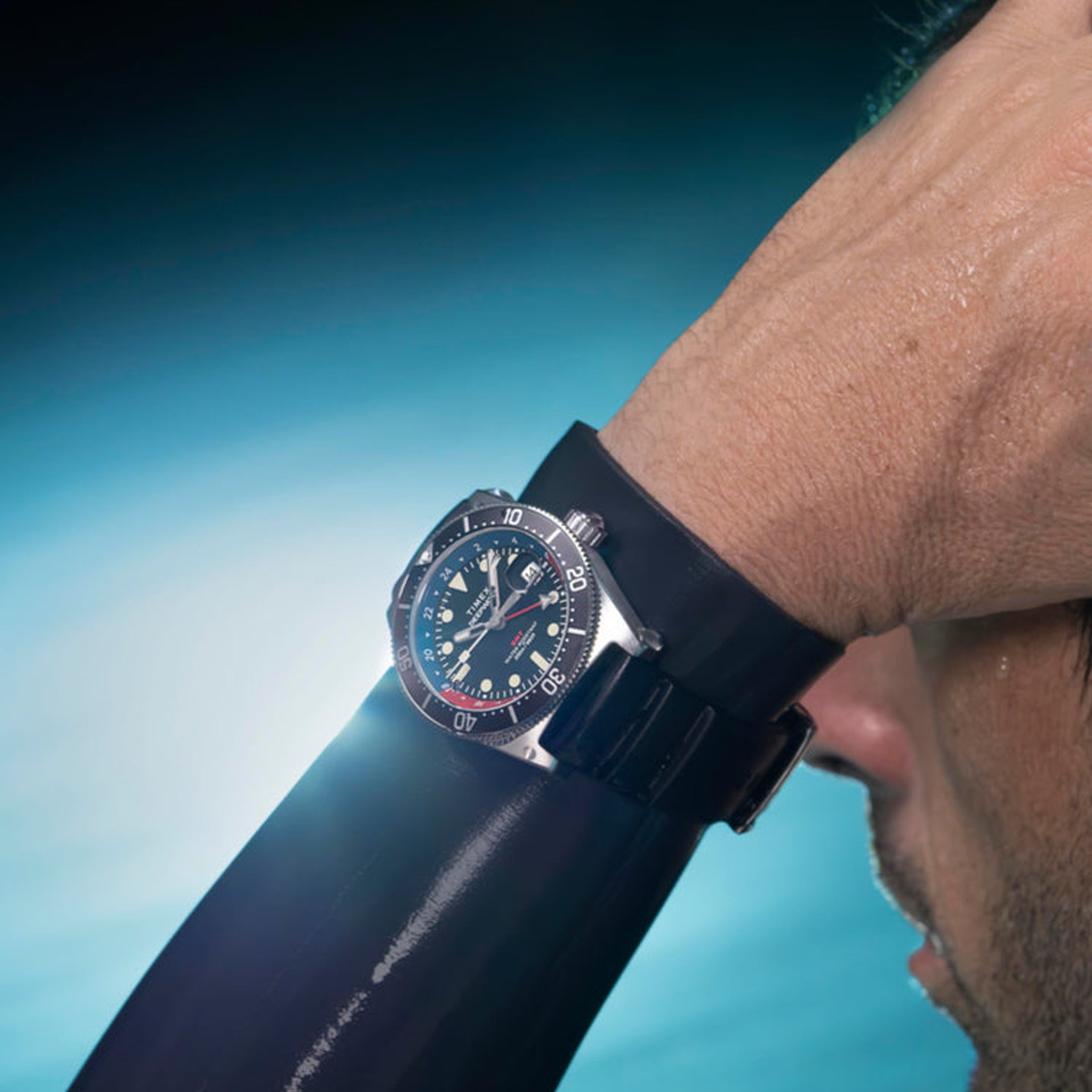 明*園様 TIMEX ダイバーズウォッチ DEEP WATER Amazon.com: Timex Men's Deep Water 44mm Watch - Black Strap
