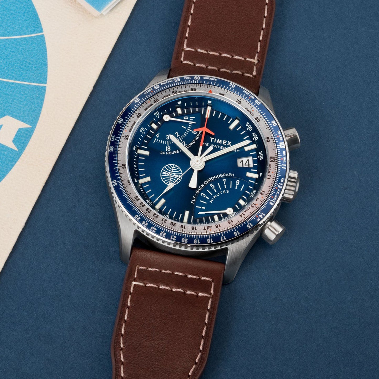 Timex x Pan Am Flyback Chronograph Watch