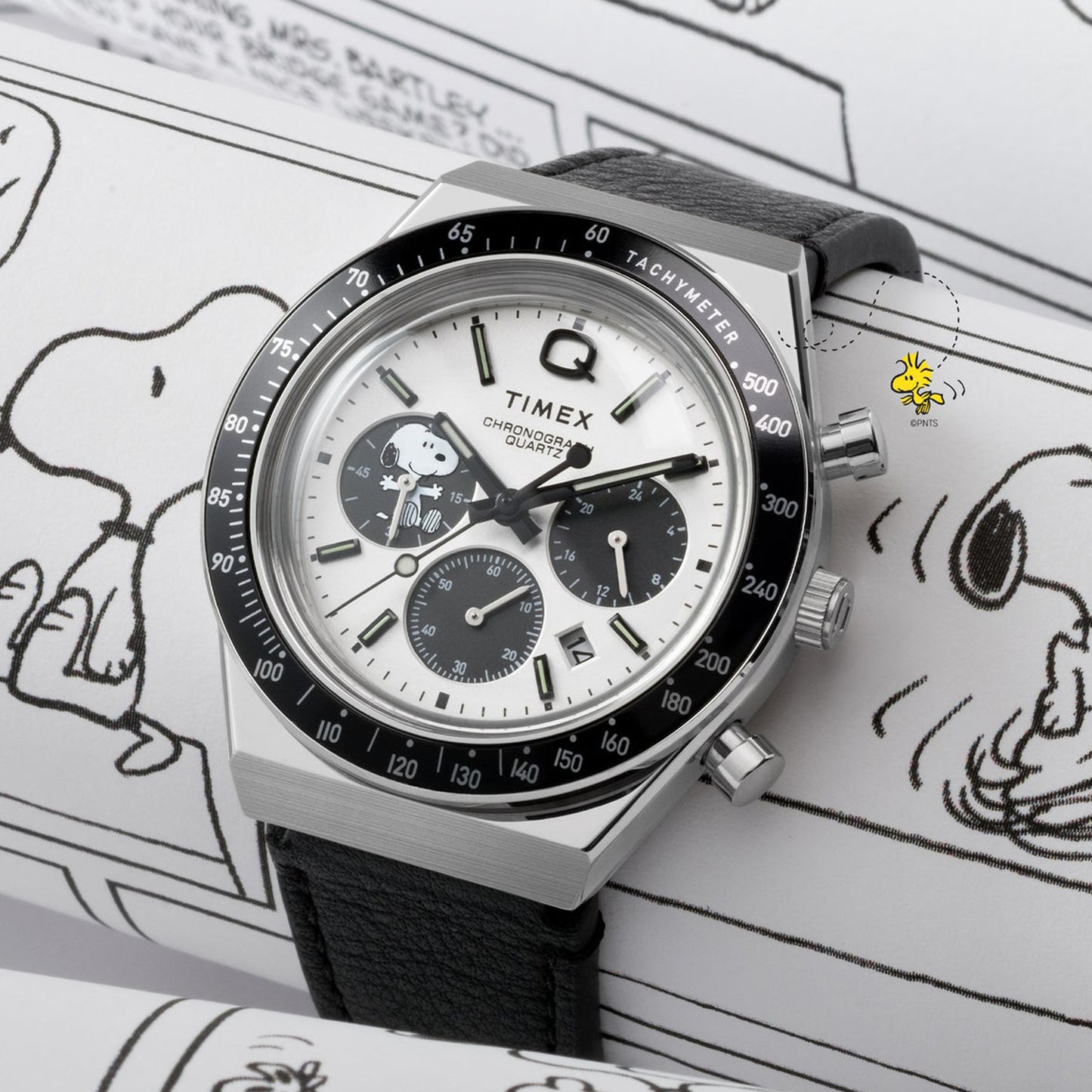 Timex x Peanuts Q Chronograph Watch